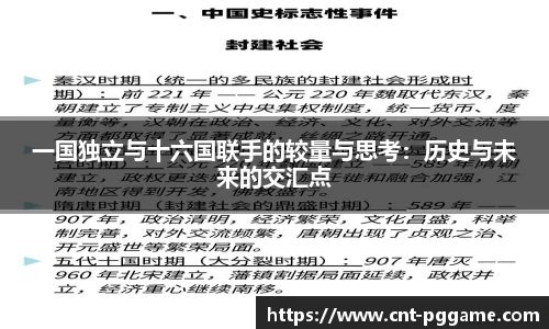 一国独立与十六国联手的较量与思考:历史与未来的交汇点